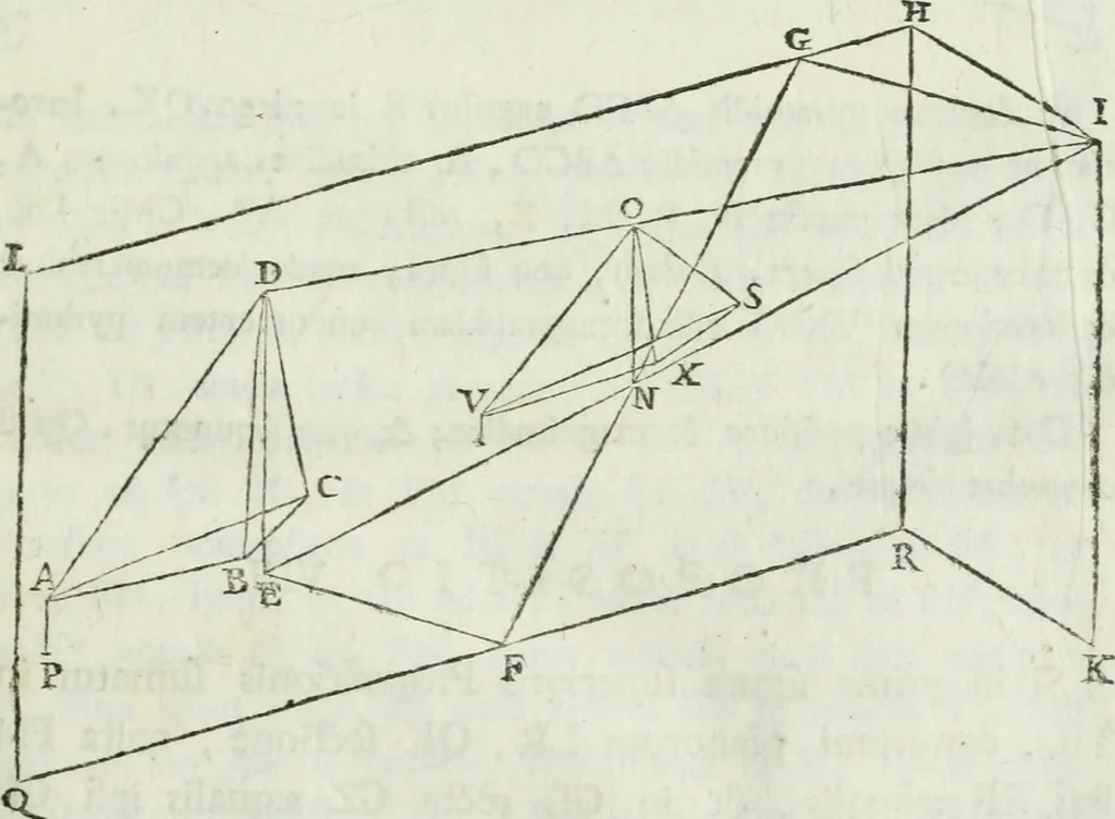 An illustration from Iosephi Torelli veronensis Elementorum prospectivae libri II : opus posthumum, 1788, leaf 40
