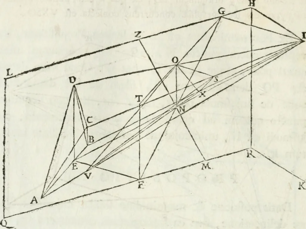 An illustration from Iosephi Torelli veronensis Elementorum prospectivae libri II : opus posthumum, 1788, leaf 53