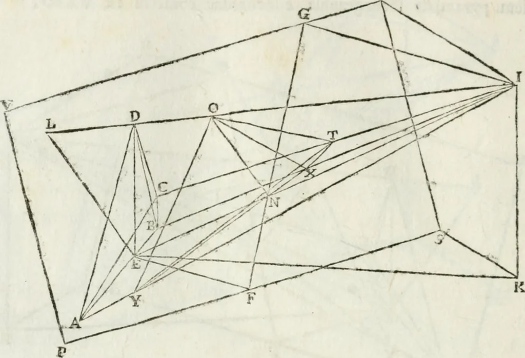 An illustration from Iosephi Torelli veronensis Elementorum prospectivae libri II : opus posthumum, 1788, leaf 55
