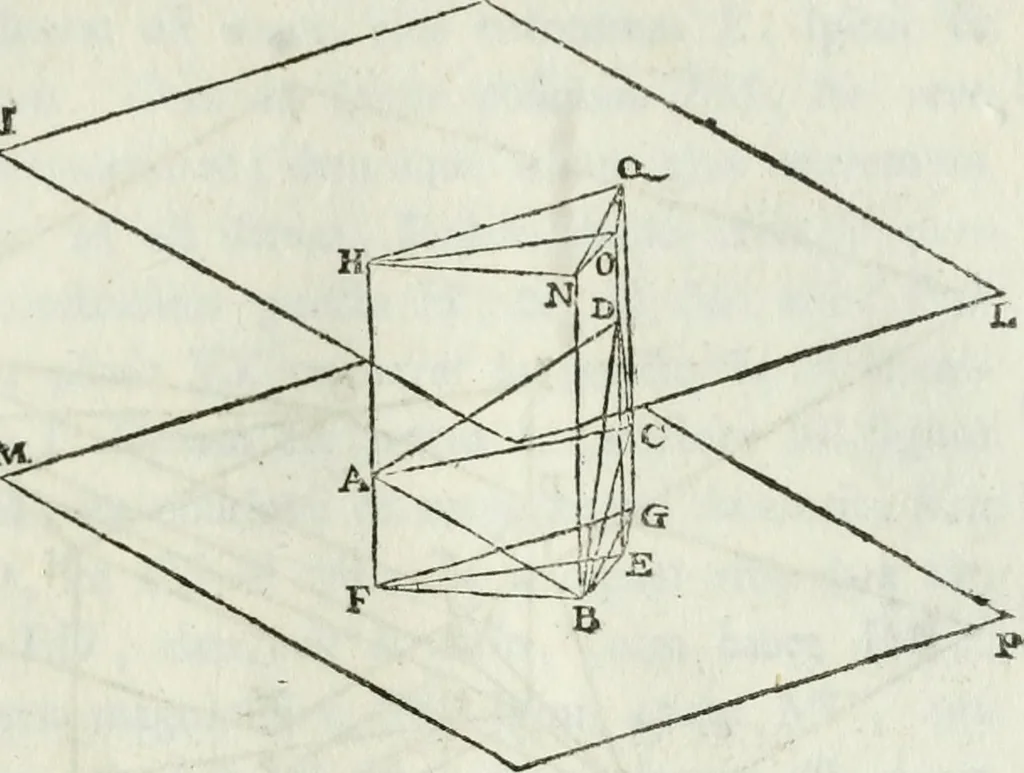 An illustration from Iosephi Torelli veronensis Elementorum prospectivae libri II : opus posthumum, 1788, leaf 60