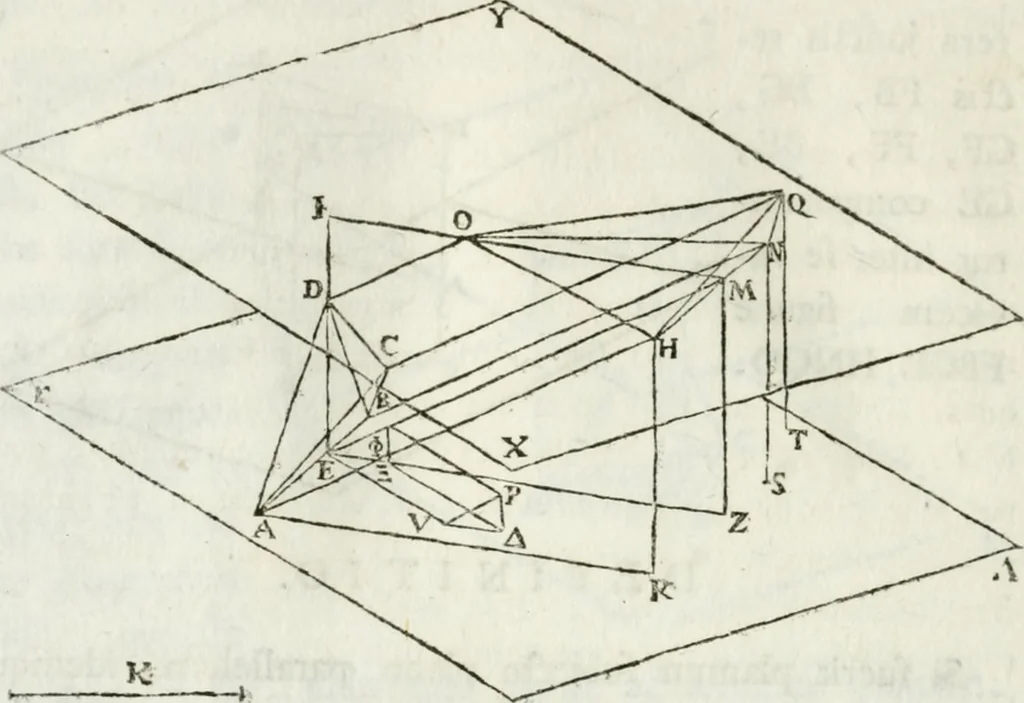 An illustration from Iosephi Torelli veronensis Elementorum prospectivae libri II : opus posthumum, 1788, leaf 61