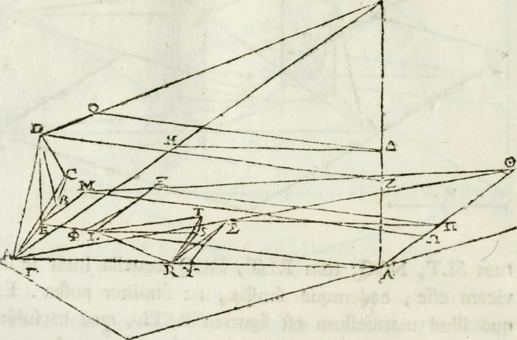 An illustration from Iosephi Torelli veronensis Elementorum prospectivae libri II : opus posthumum, 1788, leaf 69