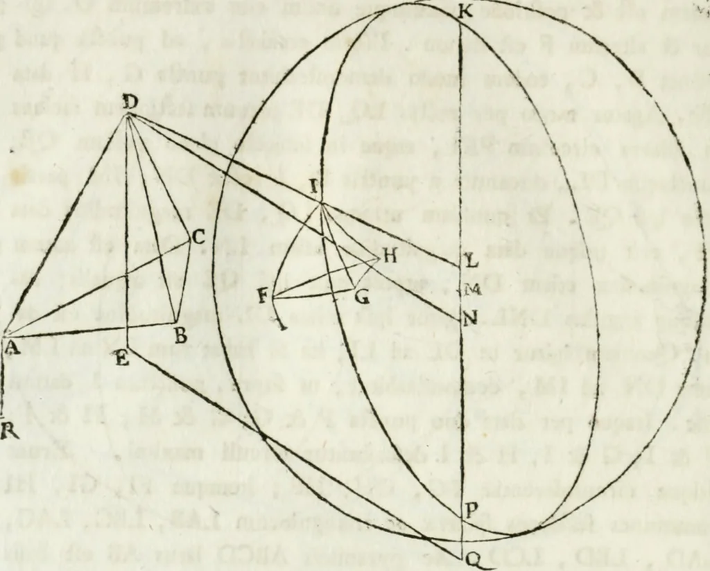 An illustration from Iosephi Torelli veronensis Elementorum prospectivae libri II : opus posthumum, 1788, leaf 81