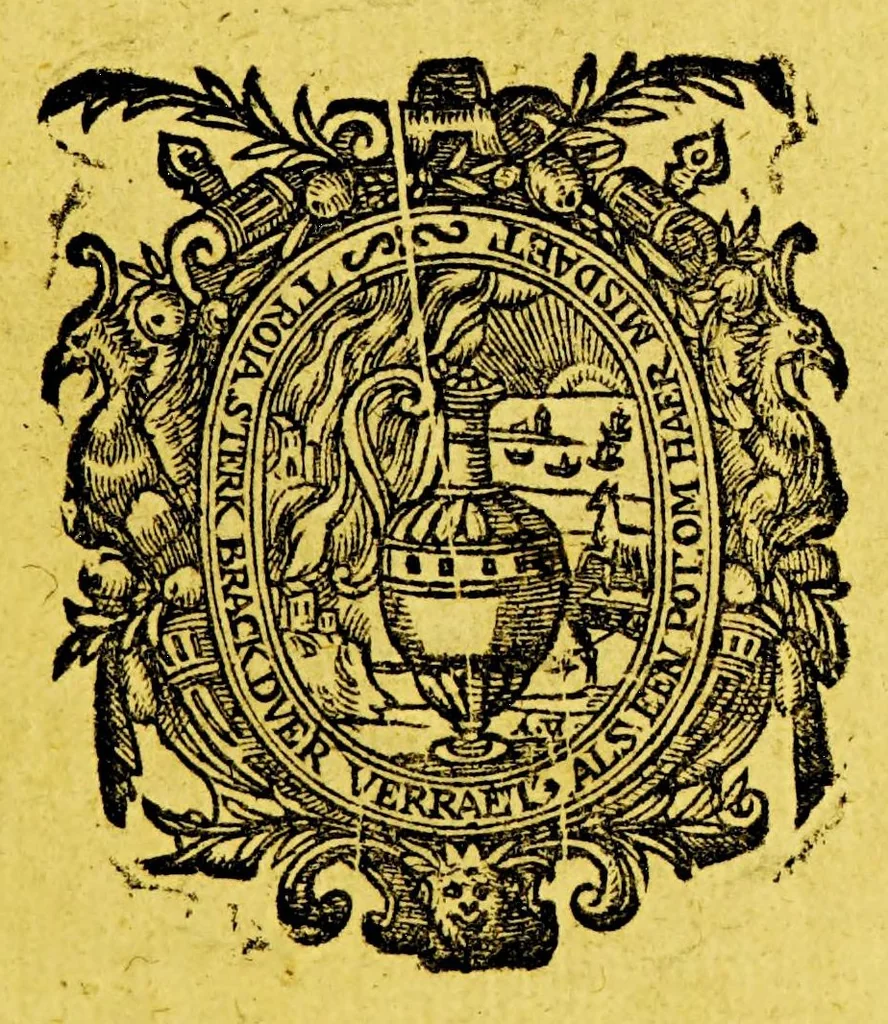 An illustration from Iournael ofte beschryvinghe van de wonderlijcke reyse, 1644, leaf 7