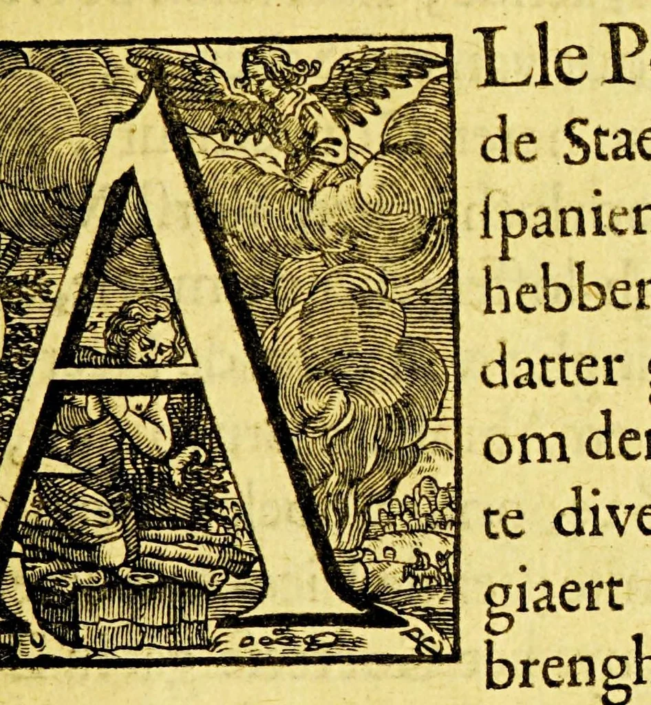 An illustration from Iournael vande Nassausche vloot, : ofte beschryvingh vande voyagie om den gantschen aerd-kloot, ghedaen met elf schepen: onder't beleydt van den Admirael Jaques L'Heremite, ende Vice-Admirael Gheen Huygen Schapenham, in de jaren 1623, 1624, 1625, en 1626. : Wy hebben hier noch achter by gevoeght een beschryvinghe vande regeringe van Peru, door Pedro de Madriga gebooren tot Lima. Als mede een verhael van Pedro Fernandez de Quir, aengaende de ontdeckinge van 't onbekent Australia ., 1643, leaf 9