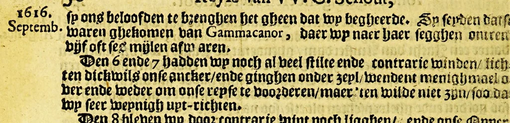 An illustration from Iovrnael ofte beschryvinge vande wonderlijcke reyse, 1637, leaf 68