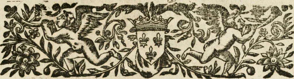 An illustration from Iovrnavx historiques: contenans tout ce qui s'est passé de plus remarquable dans le voyage du roy, & de Son Eminence, depuis leur depart de Paris, le 25. iuin de l'an 1659 : pour le traitté du mariage de sa majesté, & de la paix generale, jusqu'à leur retour : auec une exacte recherche de ce qui s'est fait dans le conferences des deux ministres, & dans le mariage du roy auec l'infante d'Espagne à Fontarabie, & à S. Iean de Lus : et leur entrée dans toutes les villes de leur passage, & leur triomphe dans leur bonne ville de Paris / par le Sieur F.C, 1660, leaf 242