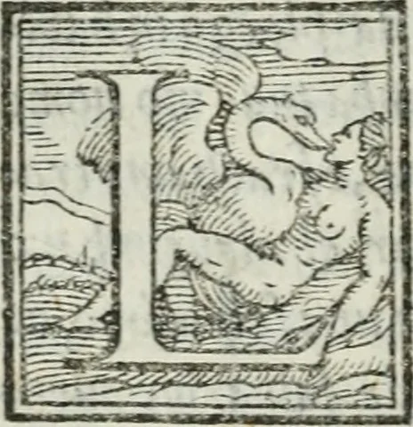 An illustration from I piacevoli et ingeniosi discorsi in piv lettere compresi, e ne la lingua antica uolgari dechiariti. Nei qvali si contengono varii cherebizzi, e fantastiche fantasi philosophiche in varie materie, pur sempre à le uertù accostate, 1557, leaf 17