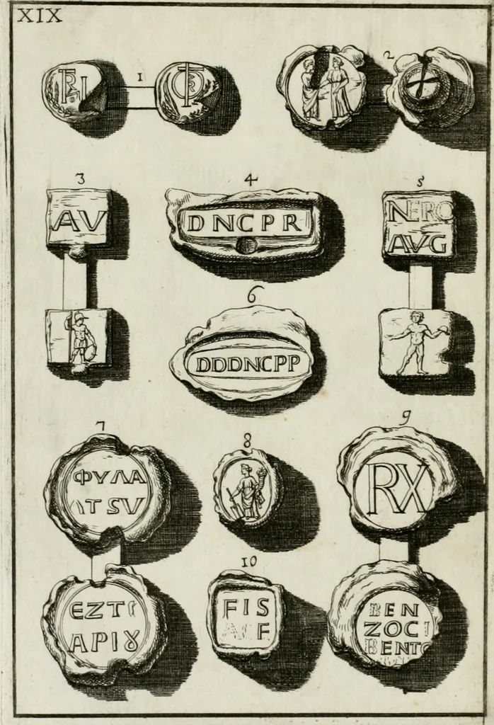 An illustration from I piombi antichi, 1740, leaf 117