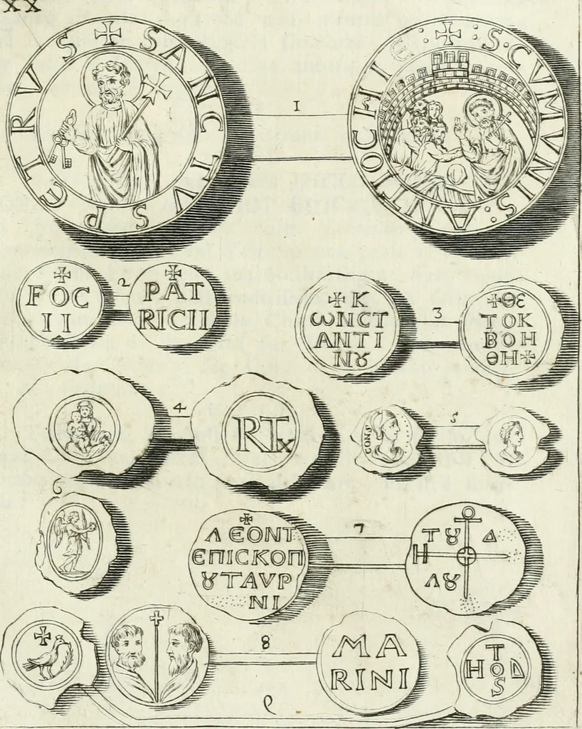 An illustration from I piombi antichi, 1740, leaf 122