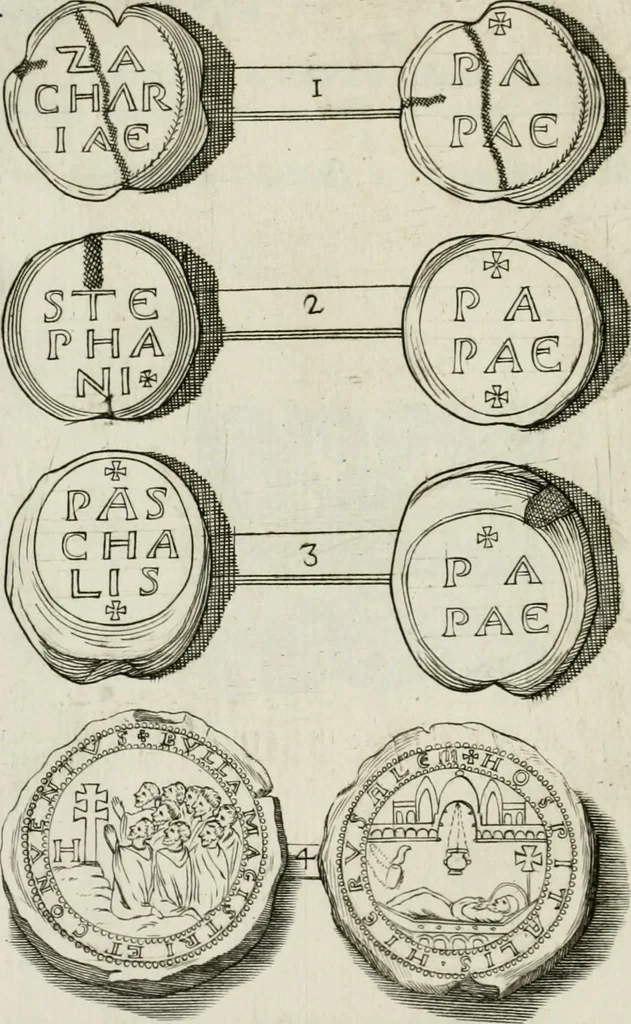 An illustration from I piombi antichi, 1740, leaf 143