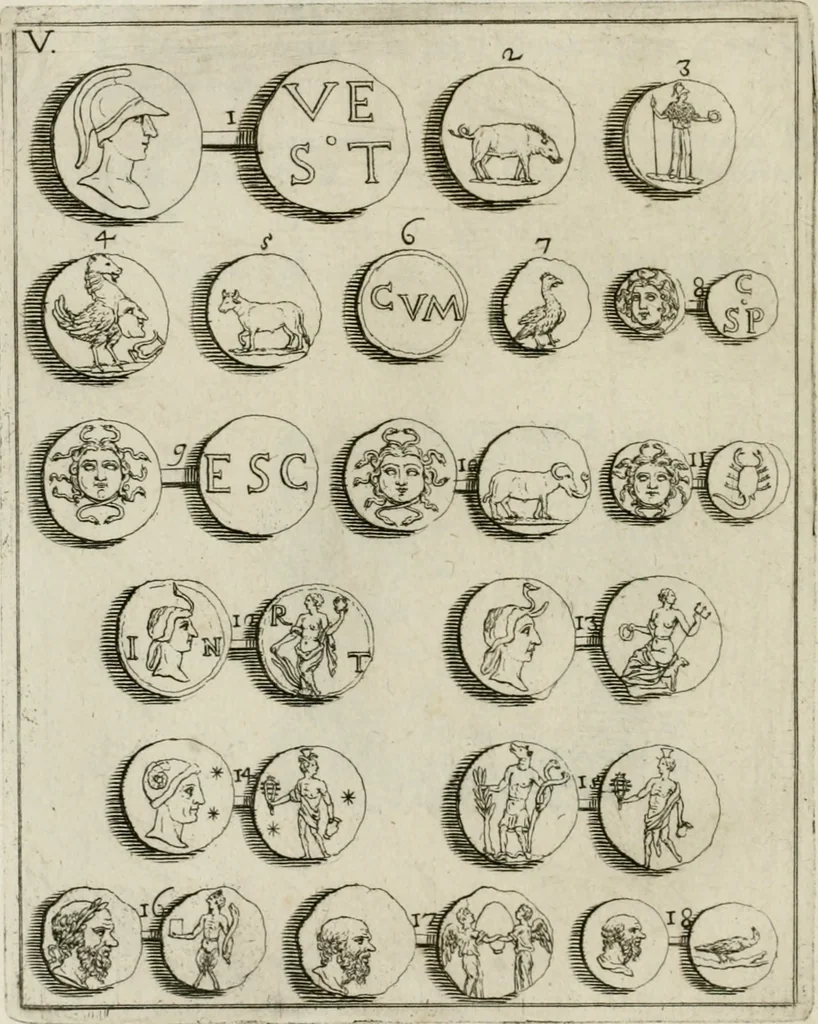 An illustration from I piombi antichi, 1740, leaf 177