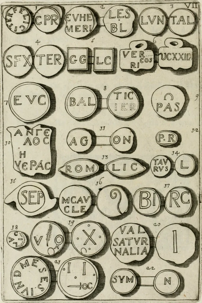 An illustration from I piombi antichi, 1740, leaf 185