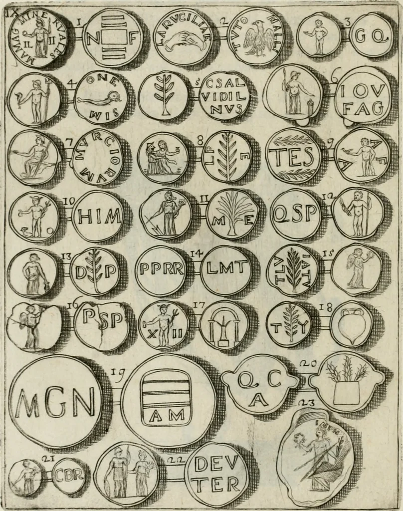 An illustration from I piombi antichi, 1740, leaf 193