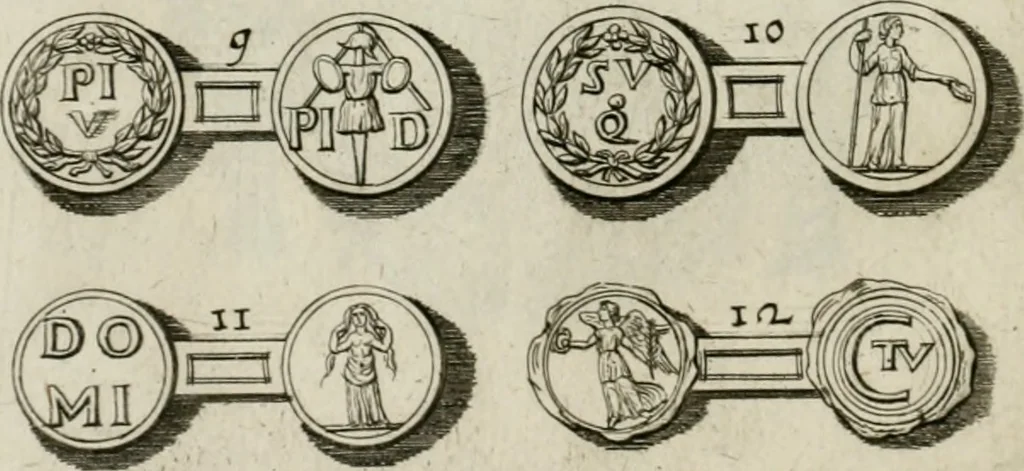 An illustration from I piombi antichi, 1740, leaf 205