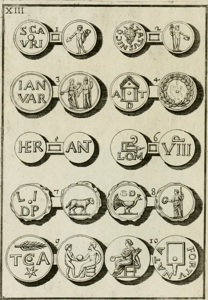 An illustration from I piombi antichi, 1740, leaf 209