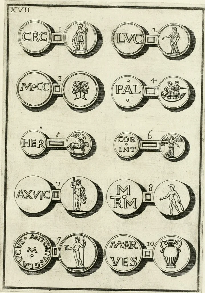 An illustration from I piombi antichi, 1740, leaf 226