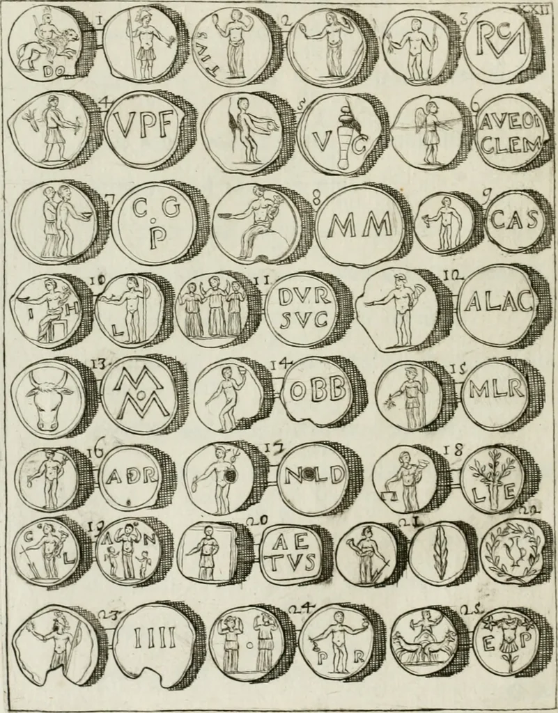 An illustration from I piombi antichi, 1740, leaf 247