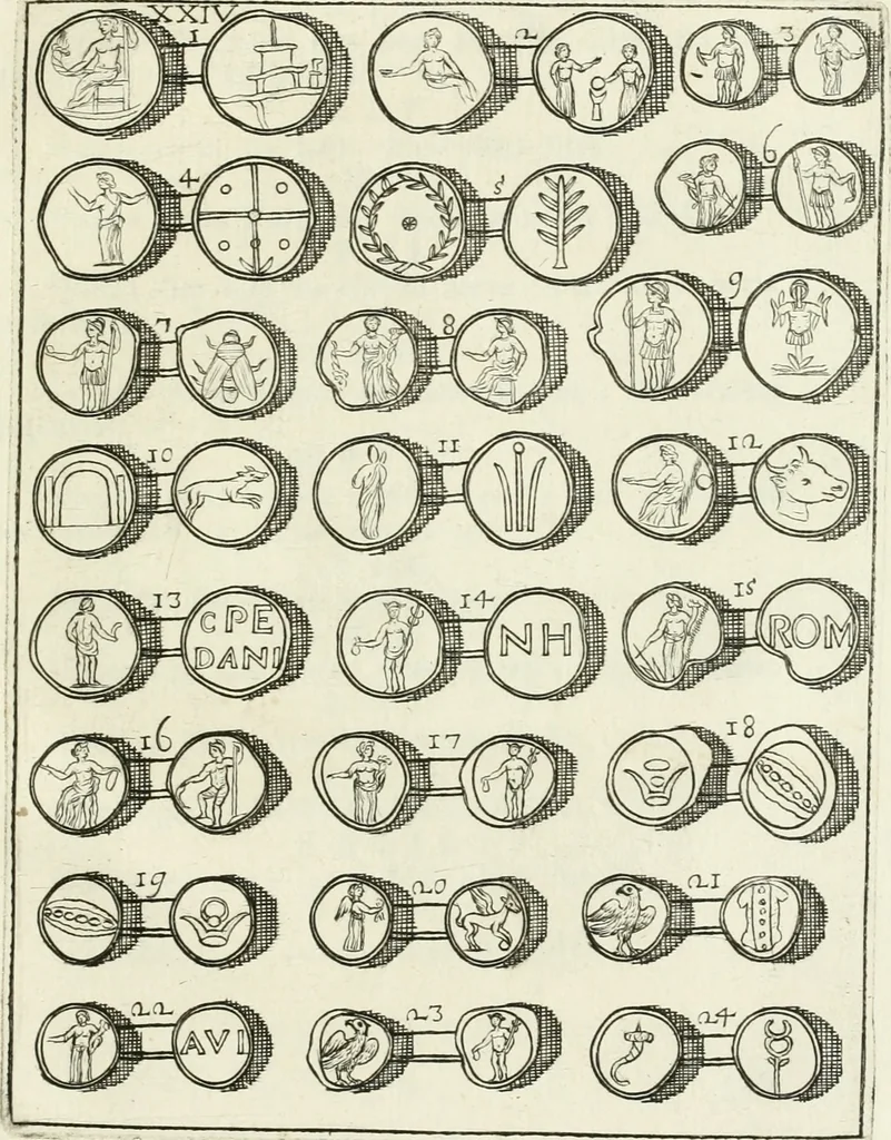 An illustration from I piombi antichi, 1740, leaf 256