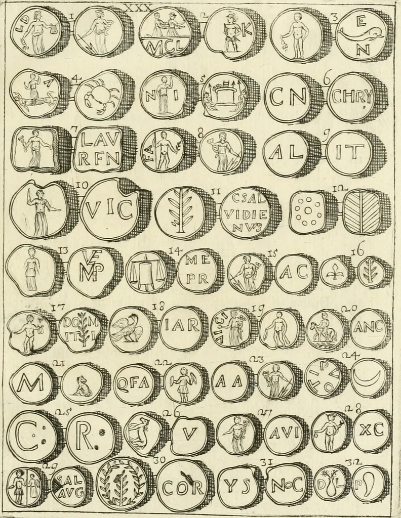 An illustration from I piombi antichi, 1740, leaf 284
