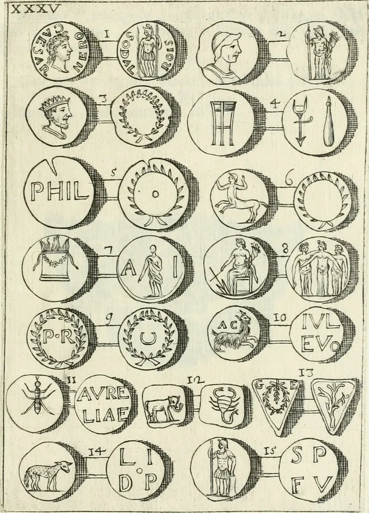 An illustration from I piombi antichi, 1740, leaf 306