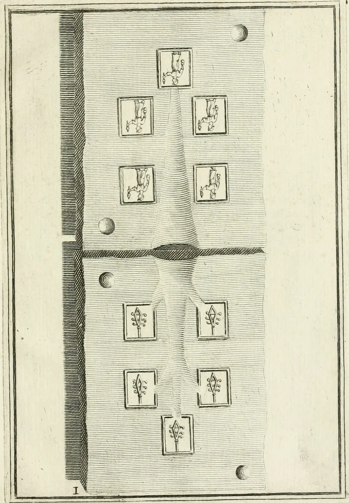 An illustration from I piombi antichi, 1740, leaf 310