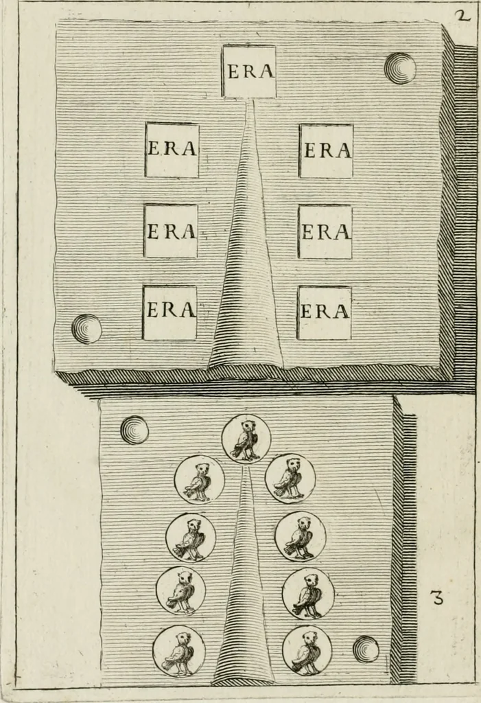 An illustration from I piombi antichi, 1740, leaf 313