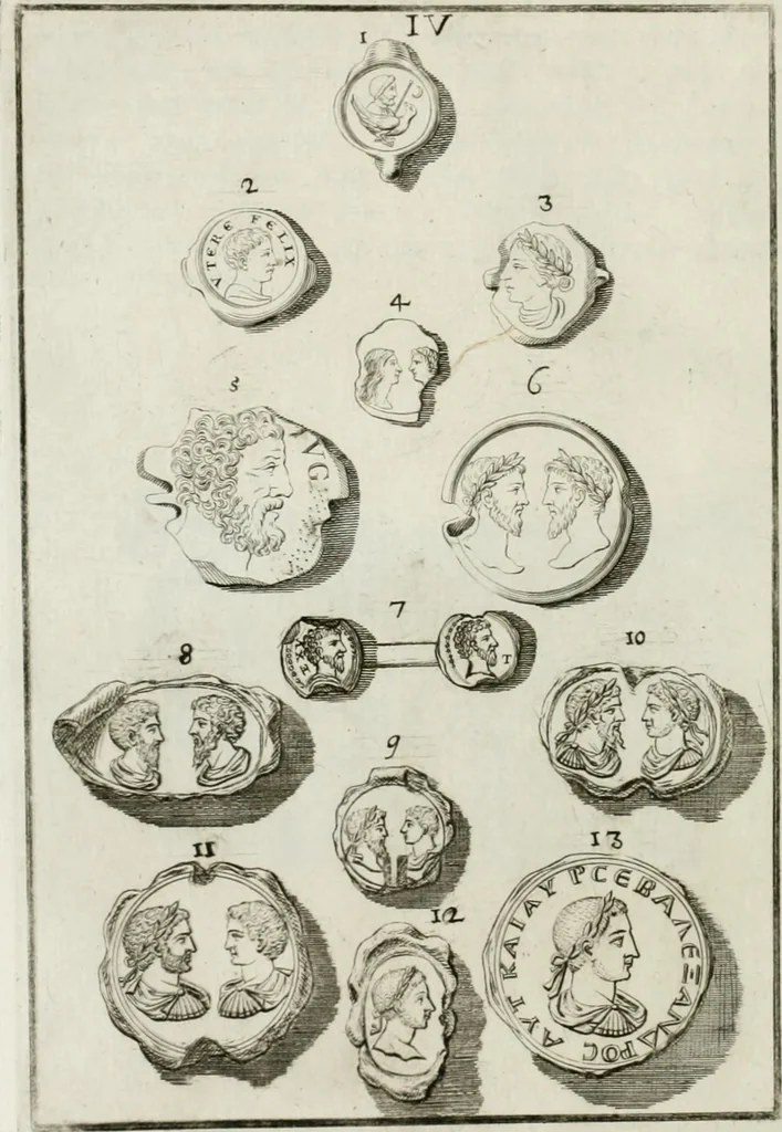 An illustration from I piombi antichi, 1740, leaf 45