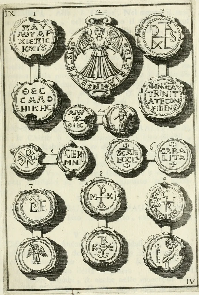 An illustration from I piombi antichi, 1740, leaf 68