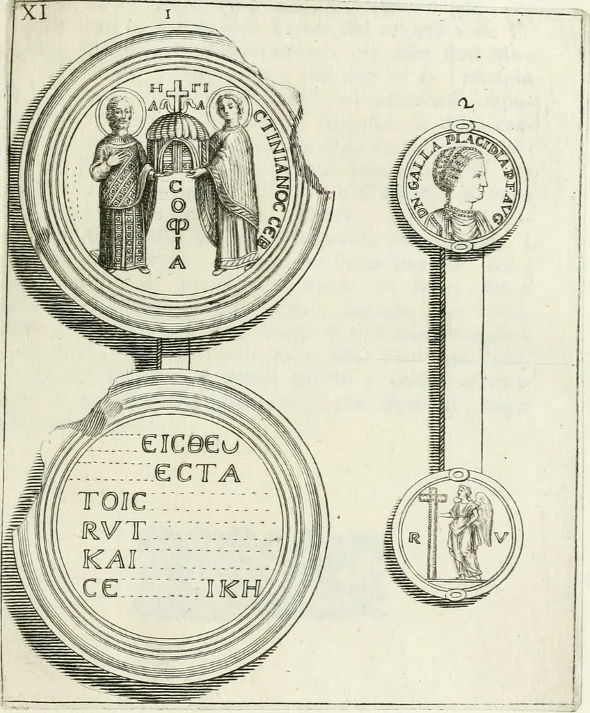 An illustration from I piombi antichi, 1740, leaf 78