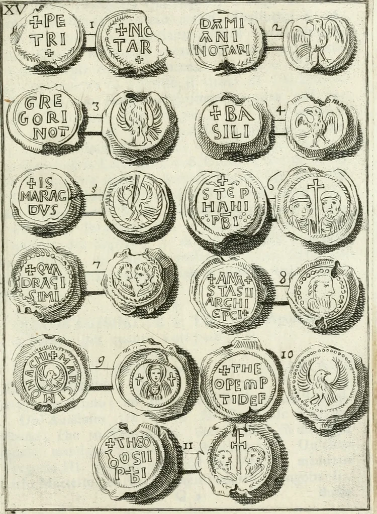 An illustration from I piombi antichi, 1740, leaf 98
