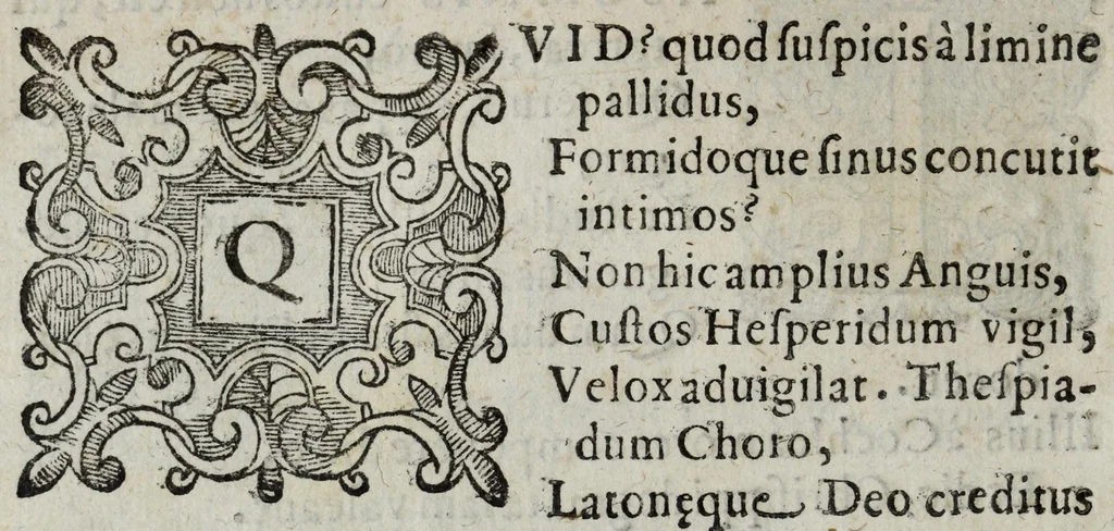 An illustration from I pomi d'oro / di Gio. Francesco Angelita, Roco Accademico Disuguale ; doue si contengono due lettioni, de' fichi l'vna, e de' melloni l'altra ; nelle quali non solo si scorgono le lor lodi, e le loro eccellenze, ma si scoprono molti segreti per vsarli, e per cultiuarli ; e si notano molti errori di diuersi grand'huomini intorno al loro sentimento ; aggiuntavi vna lettione della lvmaca doue si pruoua, ch'ella sia maestra della vita human .., 1607, leaf 18