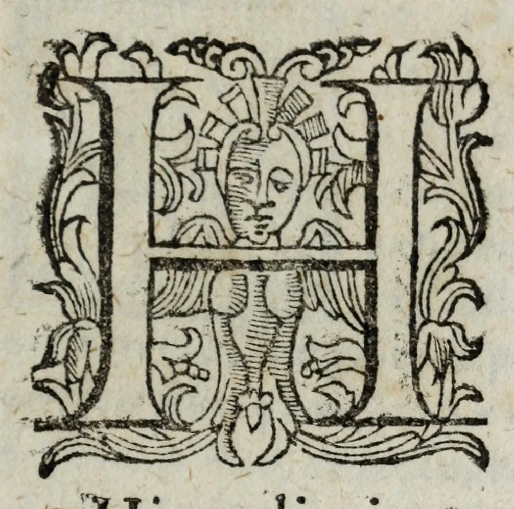 An illustration from I pomi d'oro / di Gio. Francesco Angelita, Roco Accademico Disuguale ; doue si contengono due lettioni, de' fichi l'vna, e de' melloni l'altra ; nelle quali non solo si scorgono le lor lodi, e le loro eccellenze, ma si scoprono molti segreti per vsarli, e per cultiuarli ; e si notano molti errori di diuersi grand'huomini intorno al loro sentimento ; aggiuntavi vna lettione della lvmaca doue si pruoua, ch'ella sia maestra della vita human .., 1607, leaf 19