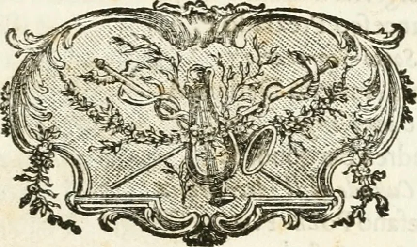 An illustration from I pregj delle belle arti : orazione e componimenti poetici detti in Campidoglio in occasione della festa del Concorso ai premj, celebrata dall'insigne Accademia del disegno di S. Luca : essendo principe di essa il signor Mauro Fontana, l'anno MDCCLXII alla santità di N. Signore Clemente XIII. P.M, 1762, leaf 68