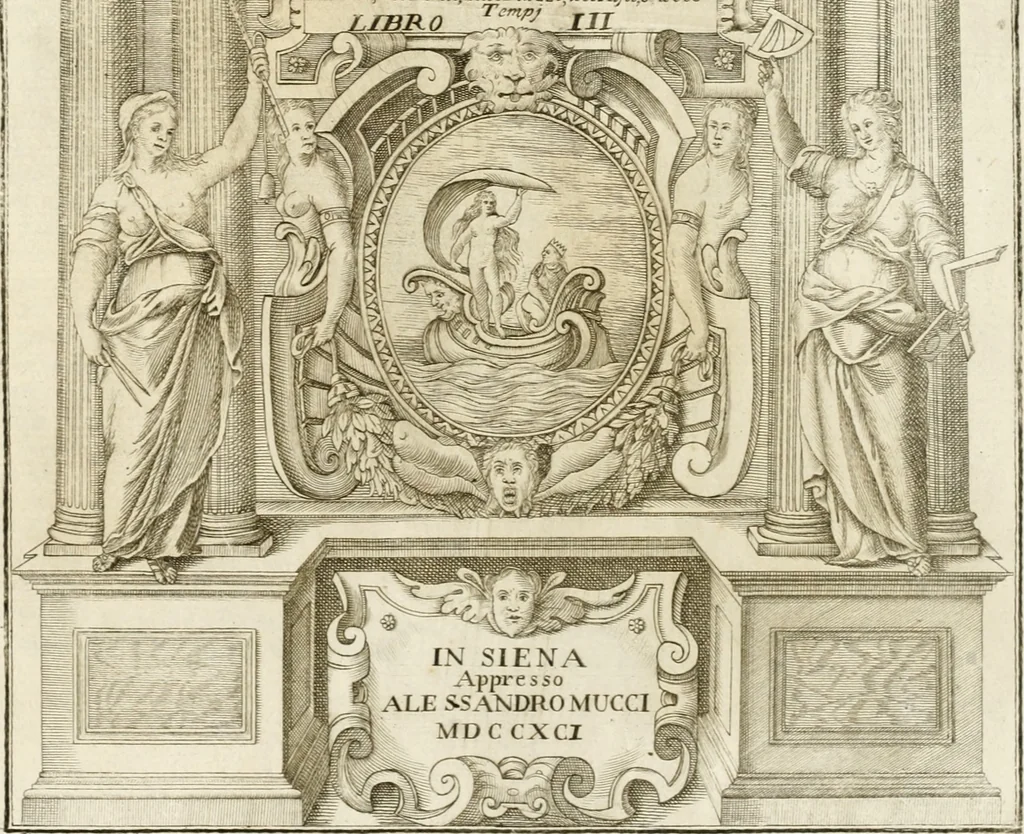 An illustration from I quattro libri dell'architettura di Andrea Palladio : ne quali dopo un breve trattato de' cinque ordini, e di quelli avvertimenti, che sono più necessarj nel fabbricare : si tratta delle case private, delle vie, dei ponti, delle piazze, dei xisti, e dei tempj, 1790, leaf 254