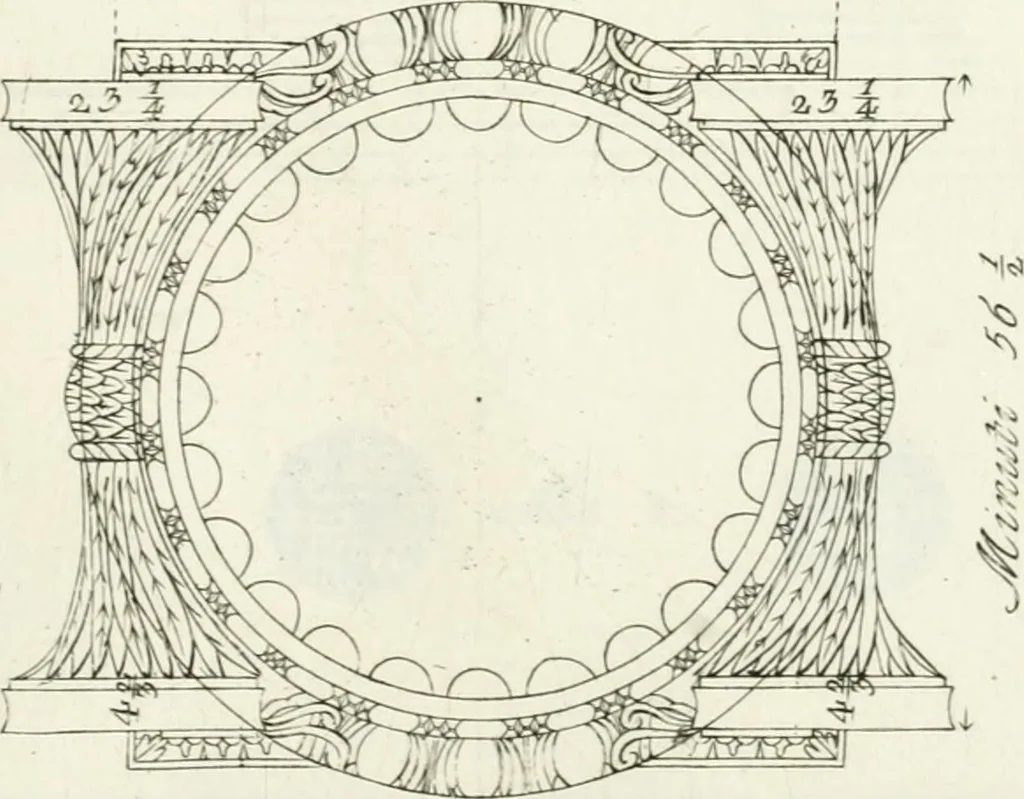 An illustration from I quattro libri dell'architettura di Andrea Palladio : ne quali dopo un breve trattato de' cinque ordini, e di quelli avvertimenti, che sono più necessarj nel fabbricare : si tratta delle case private, delle vie, dei ponti, delle piazze, dei xisti, e dei tempj, 1790, leaf 52