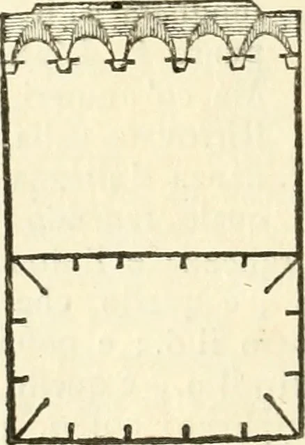 An illustration from I quattro libri dell'architettura di Andrea Palladio : ne quali dopo un breve trattato de' cinque ordini, e di quelli avvertimenti, che sono più necessarj nel fabbricare : si tratta delle case private, delle vie, dei ponti, delle piazze, dei xisti, e dei tempj, 1790, leaf 79
