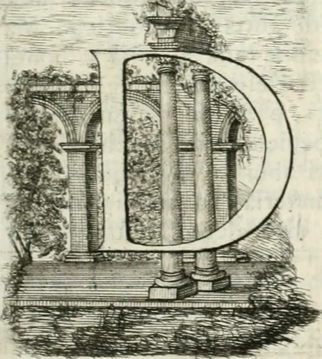 An illustration from I quattro libri dell'architettura di Andrea Palladio : ne quali dopo un breve trattato de' cinque ordini, e di quelli avvertimenti, che sono più necessarj nel fabbricare : si tratta delle case private, delle vie, dei ponti, delle piazze, dei xisti, e dei tempj, 1790, leaf 8