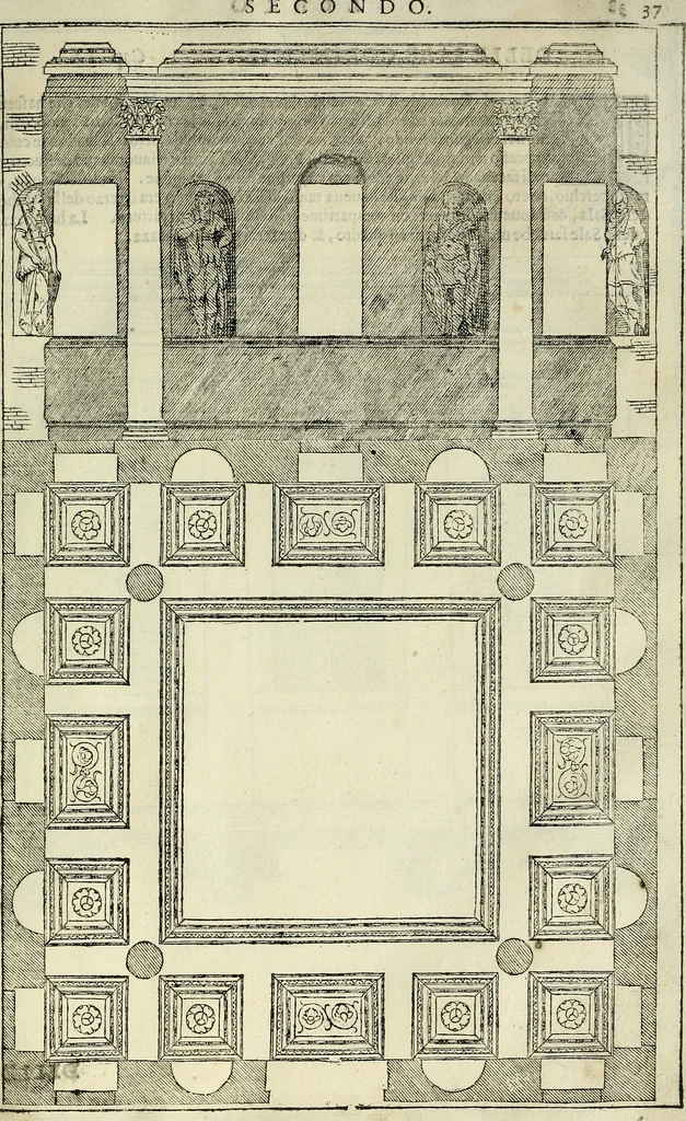 An illustration from I quattro libri dell'architettura di Andrea Palladio., 1581, leaf 102