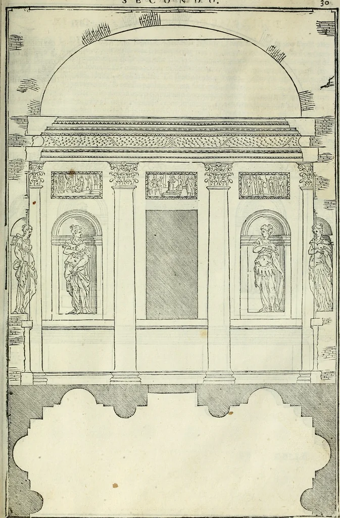 An illustration from I quattro libri dell'architettura di Andrea Palladio., 1581, leaf 104