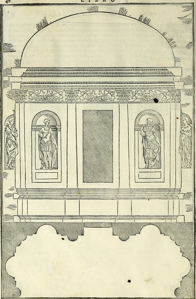 An illustration from I quattro libri dell'architettura di Andrea Palladio., 1581, leaf 105
