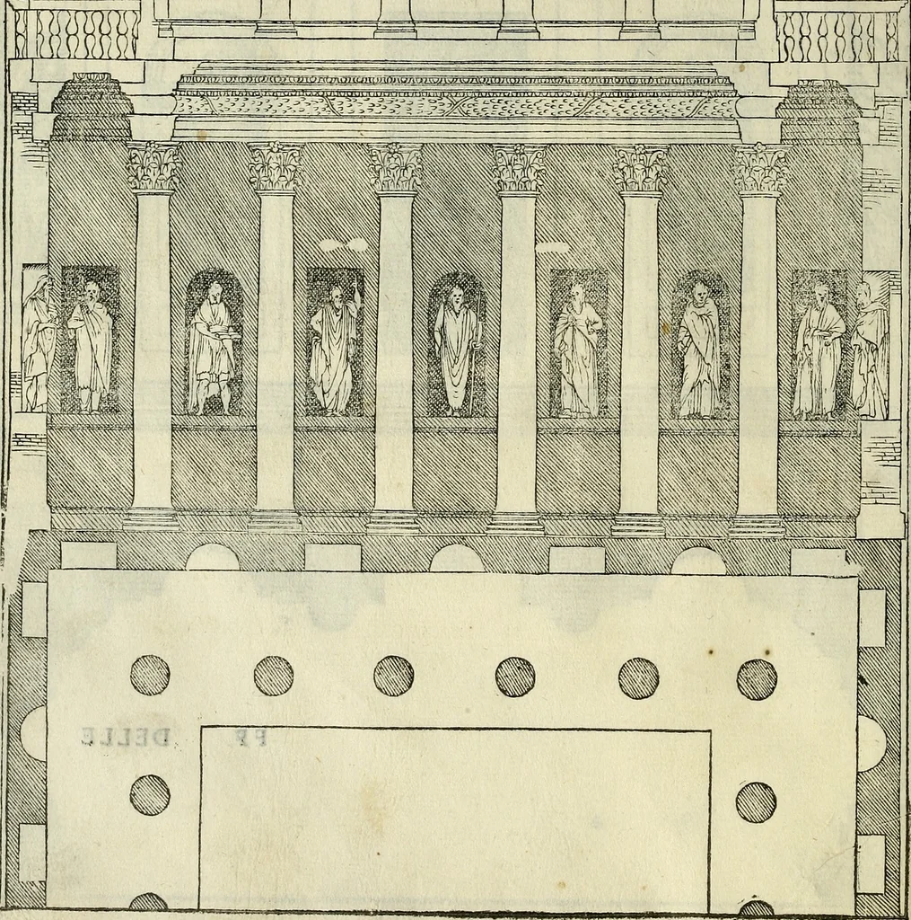 An illustration from I quattro libri dell'architettura di Andrea Palladio., 1581, leaf 107