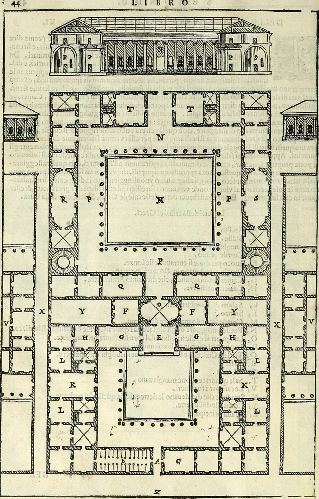 An illustration from I quattro libri dell'architettura di Andrea Palladio., 1581, leaf 109
