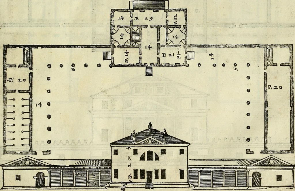 An illustration from I quattro libri dell'architettura di Andrea Palladio., 1581, leaf 114