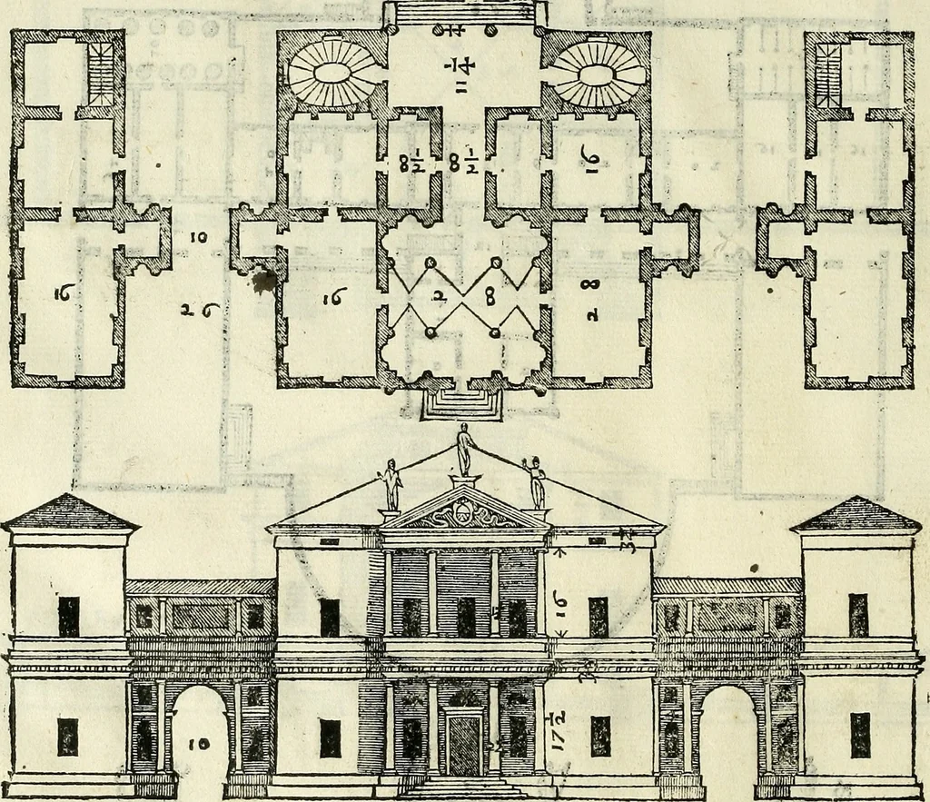 An illustration from I quattro libri dell'architettura di Andrea Palladio., 1581, leaf 117
