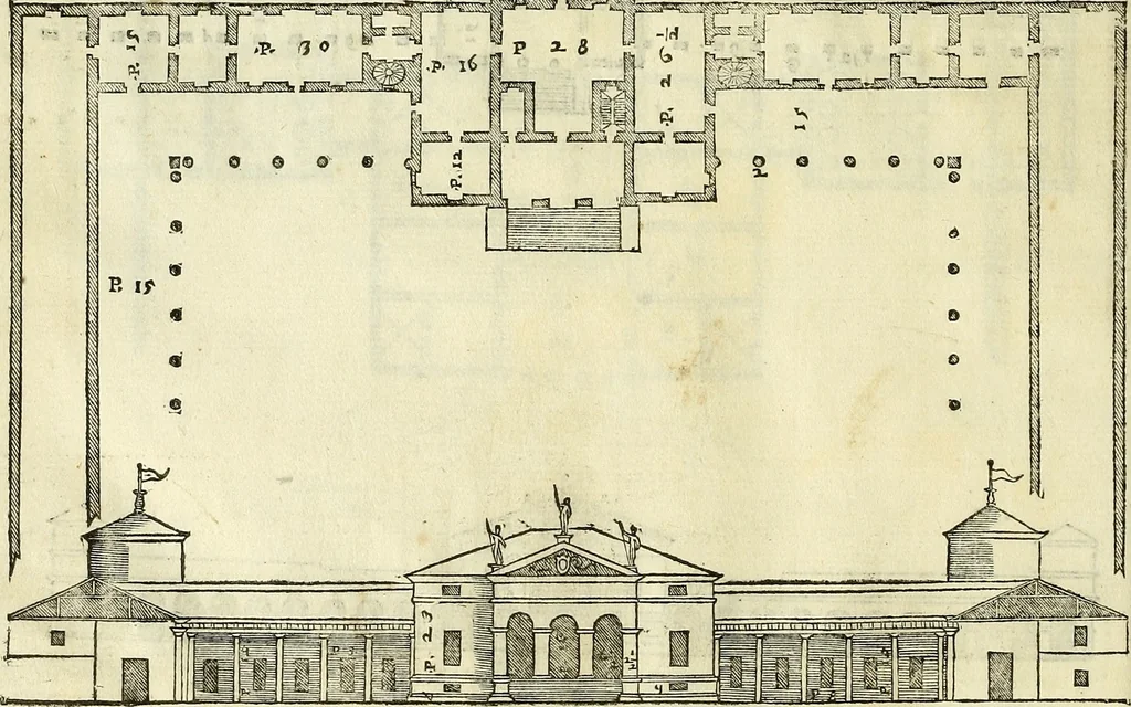 An illustration from I quattro libri dell'architettura di Andrea Palladio., 1581, leaf 121