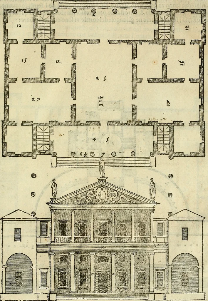 An illustration from I quattro libri dell'architettura di Andrea Palladio., 1581, leaf 124
