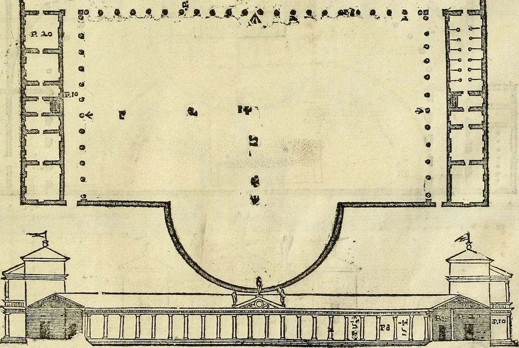 An illustration from I quattro libri dell'architettura di Andrea Palladio., 1581, leaf 126
