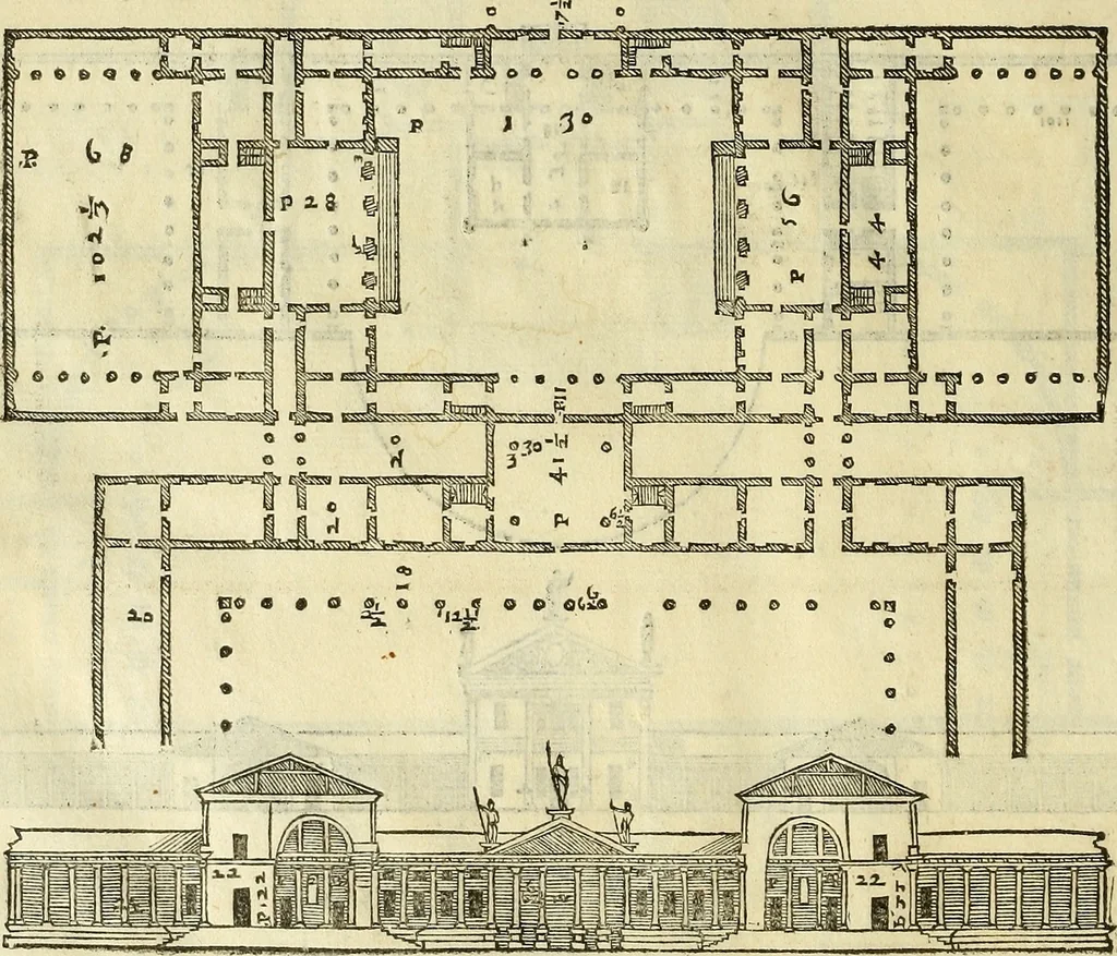 An illustration from I quattro libri dell'architettura di Andrea Palladio., 1581, leaf 129