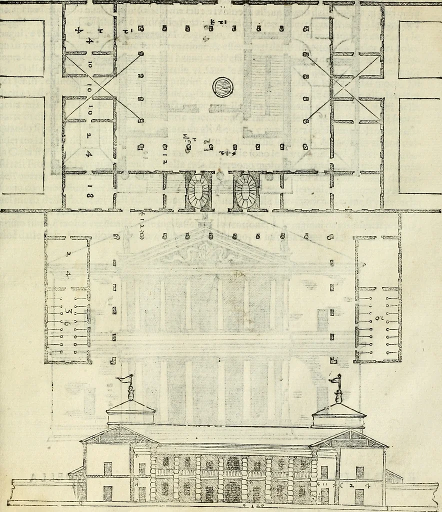 An illustration from I quattro libri dell'architettura di Andrea Palladio., 1581, leaf 132